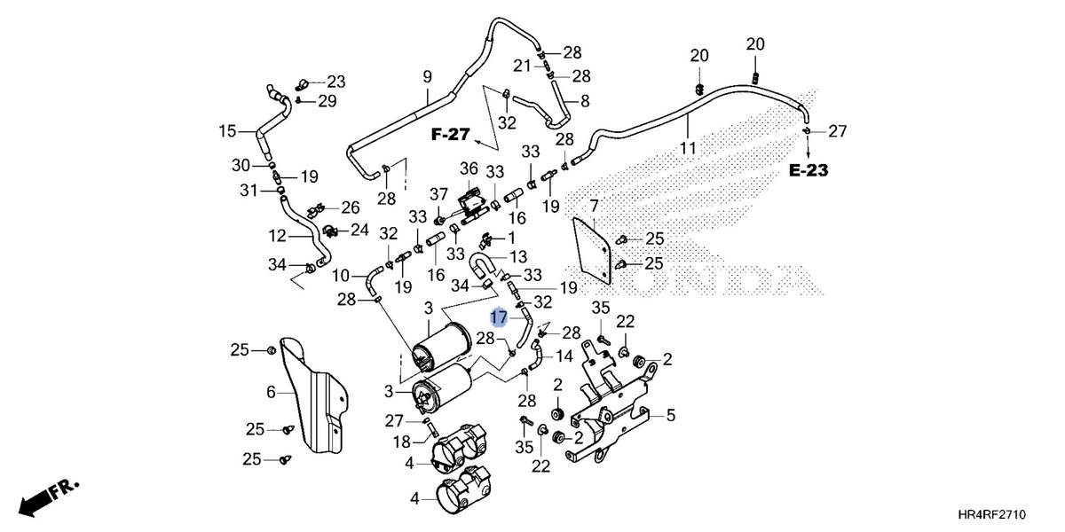 Honda OEM part 17421-HR6-B00