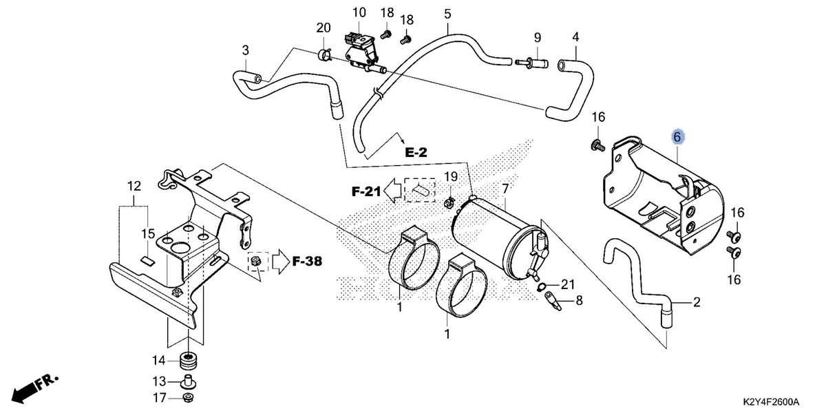 Honda OEM part 17421-K87-L00