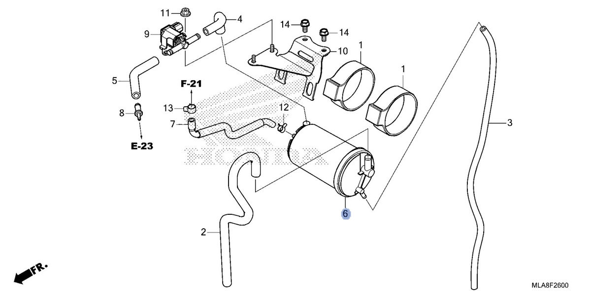 Honda OEM part 17421-KYJ-902