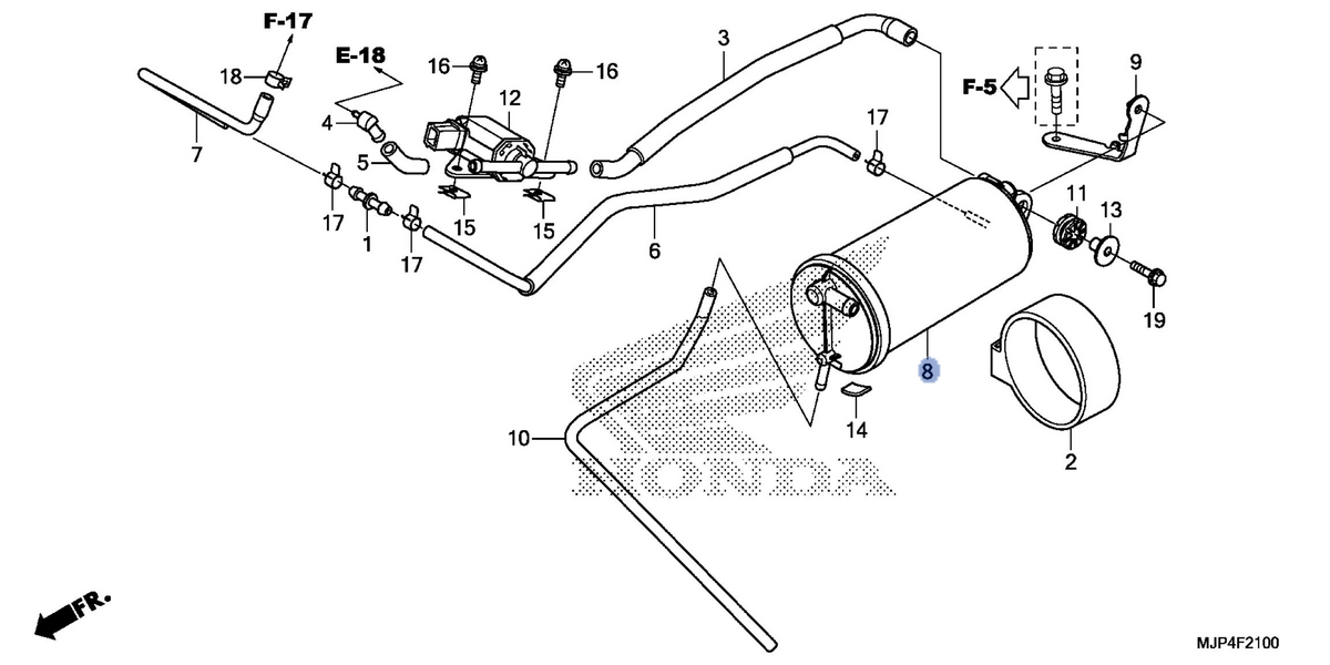 Honda OEM part 17421-MJP-A60