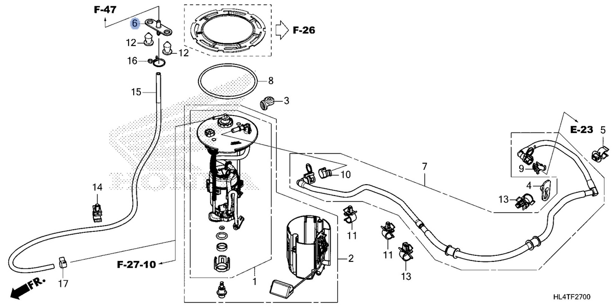 Honda OEM part 17422-HL4-B70