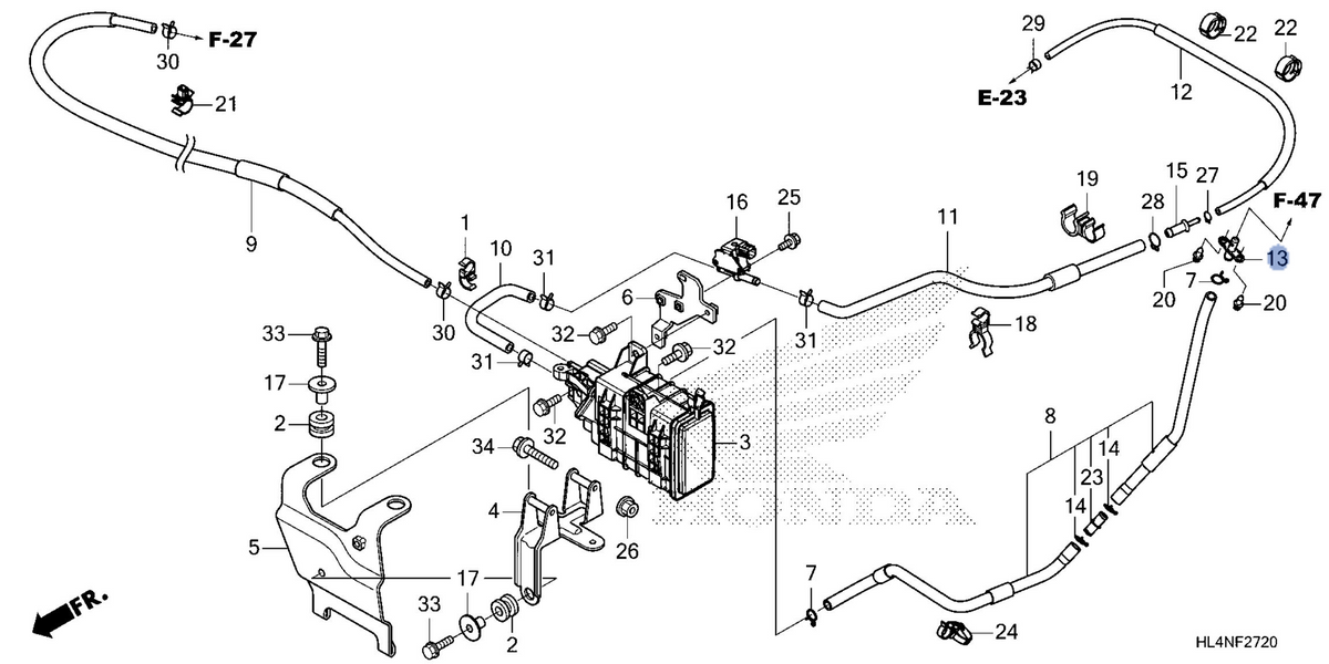 Honda OEM part 17422-HL6-A00
