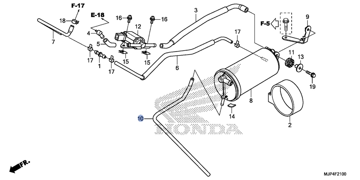 Honda OEM part 17423-MJP-A60