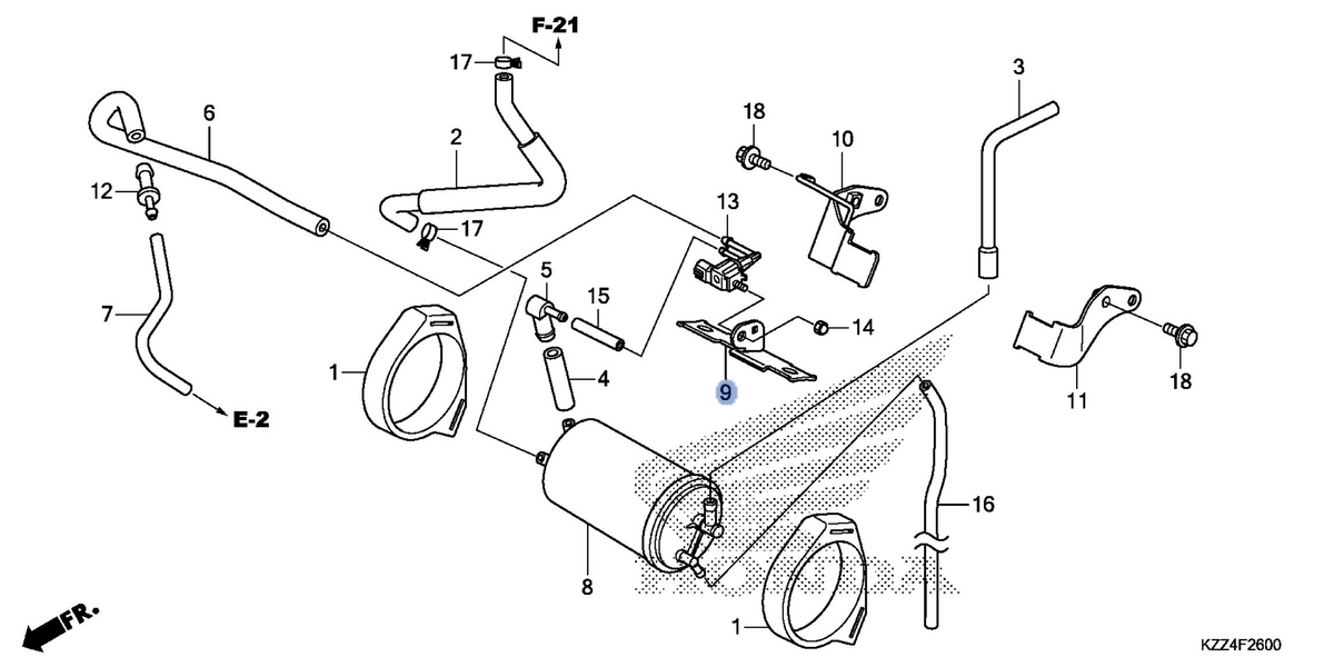 Honda OEM part 17430-KZZ-900