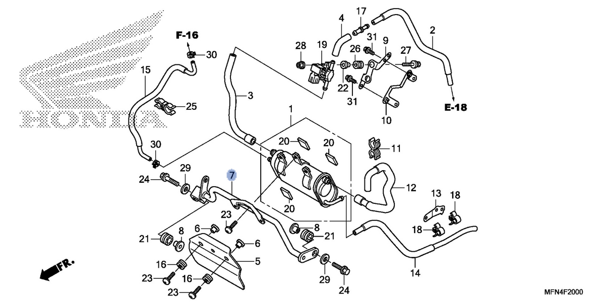 Honda OEM part 17430-MFN-L60