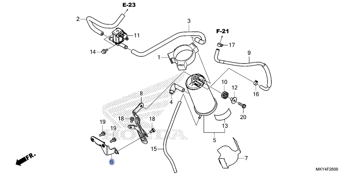 Honda OEM part 17430-MJE-L00