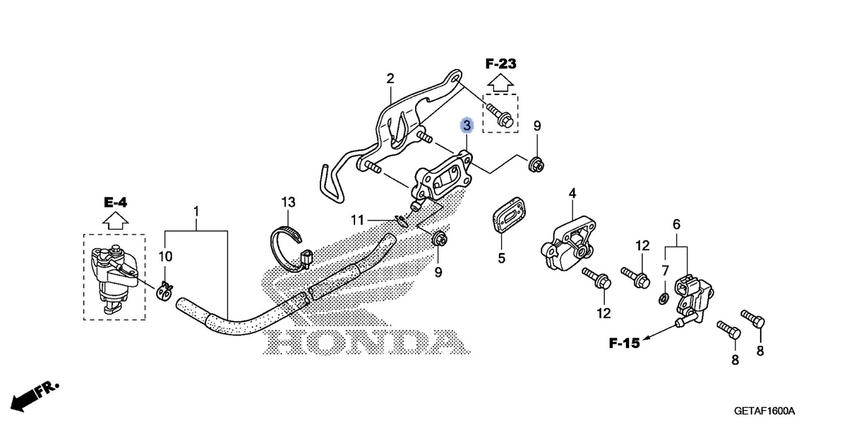 Honda OEM part 17431-GEZ-610