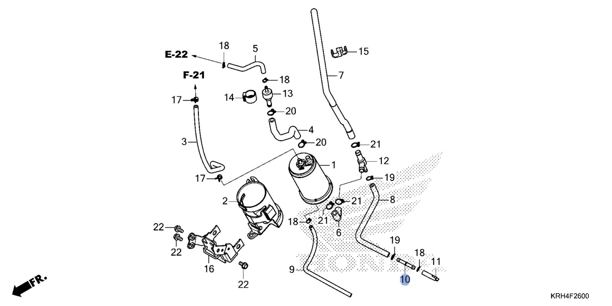 Honda OEM part 17432-KWK-900