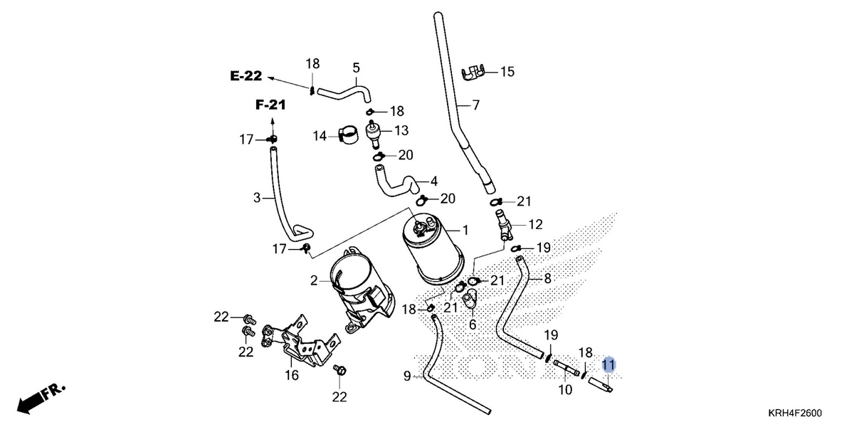 Honda OEM part 17433-KWK-900