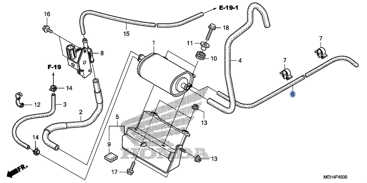 Honda OEM part 17434-MEH-770