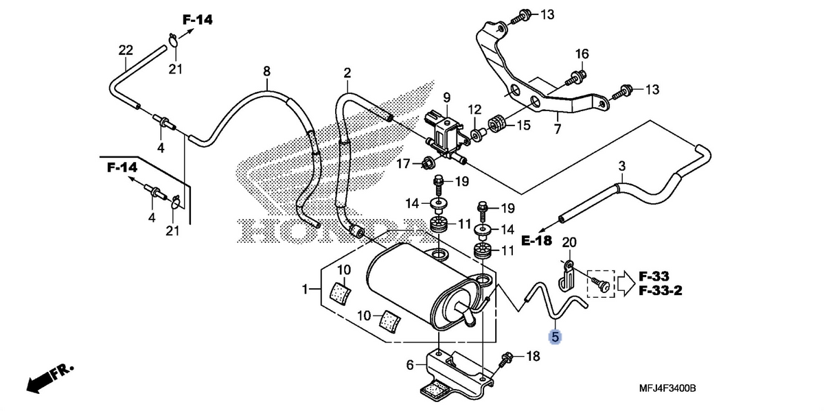 Honda OEM part 17434-MFJ-L00