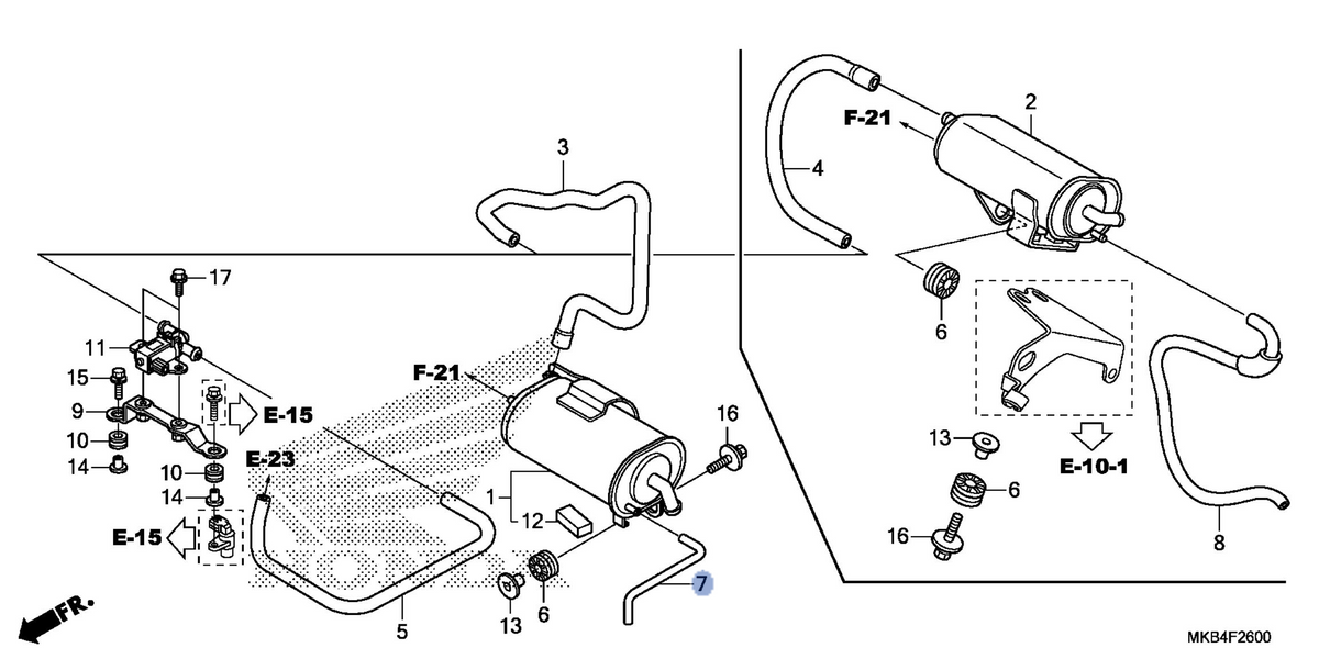Honda OEM part 17434-MFL-770