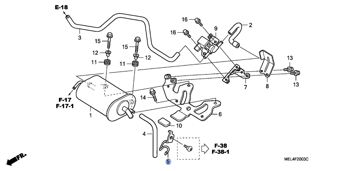 Honda OEM part 17435-MEL-770