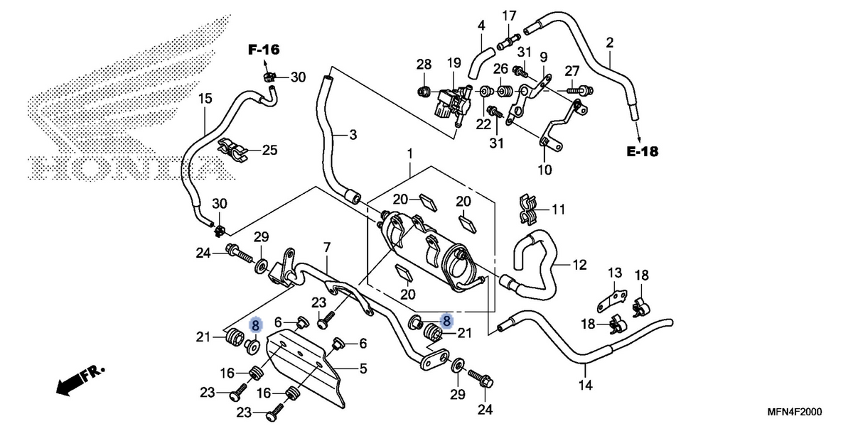 Honda OEM part 17435-MFN-L60