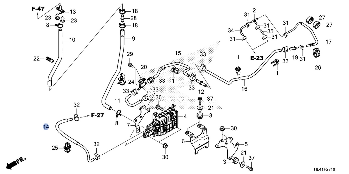 Honda OEM part 17440-HL4-D70
