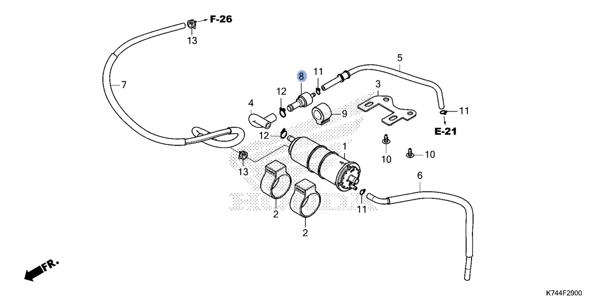 Honda OEM part 17440-K43-901