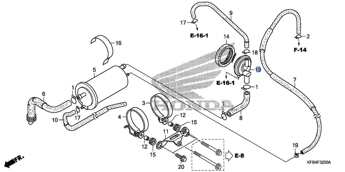Honda OEM part 17440-KR3-790