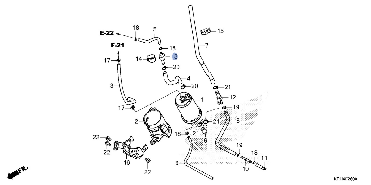 Honda OEM part 17440-KWK-901
