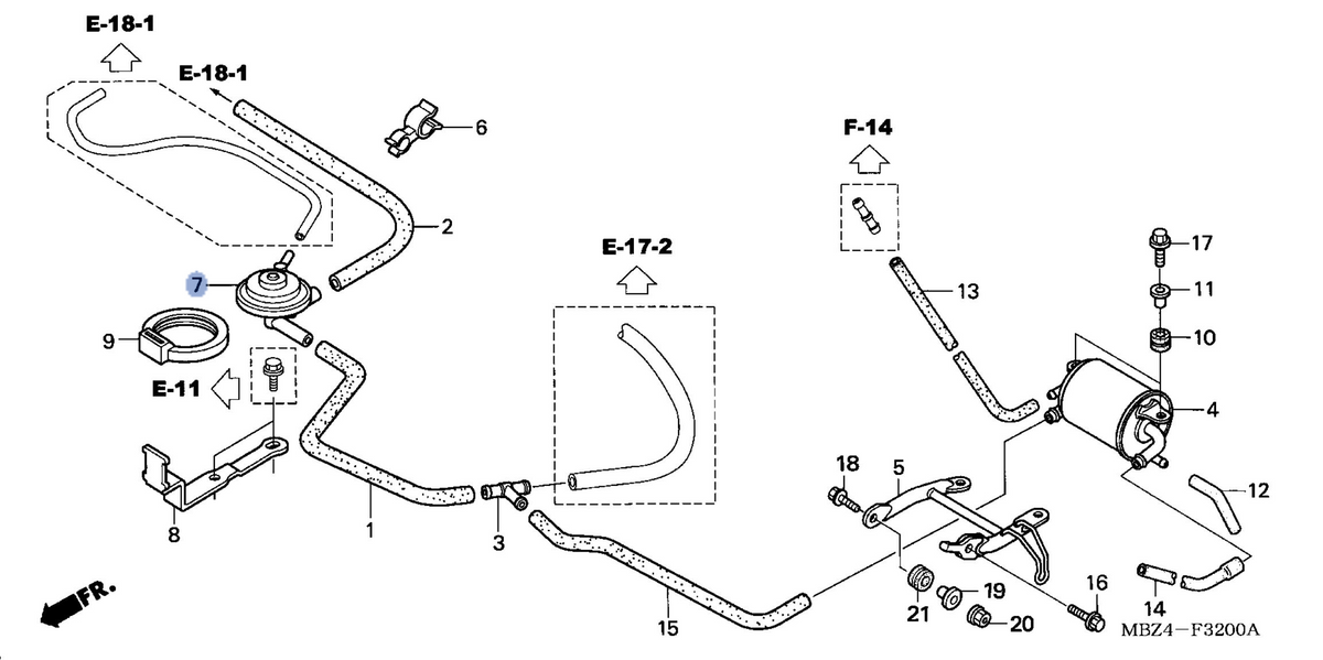 Honda OEM part 17440-MBZ-L10