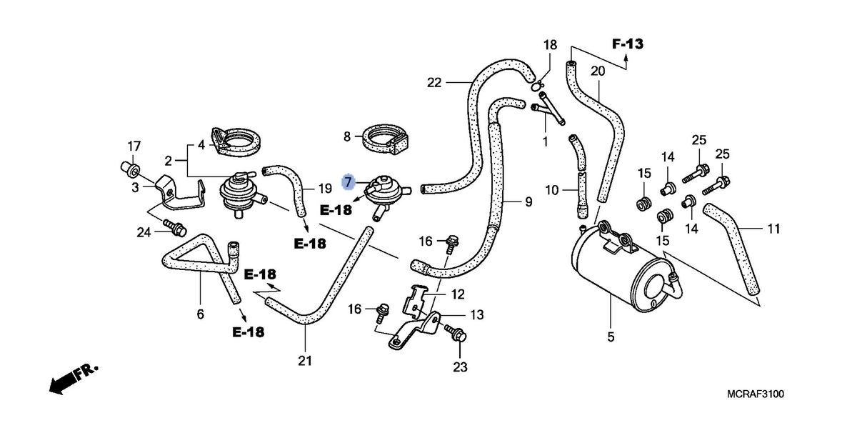 Honda OEM part 17440-MCR-L00