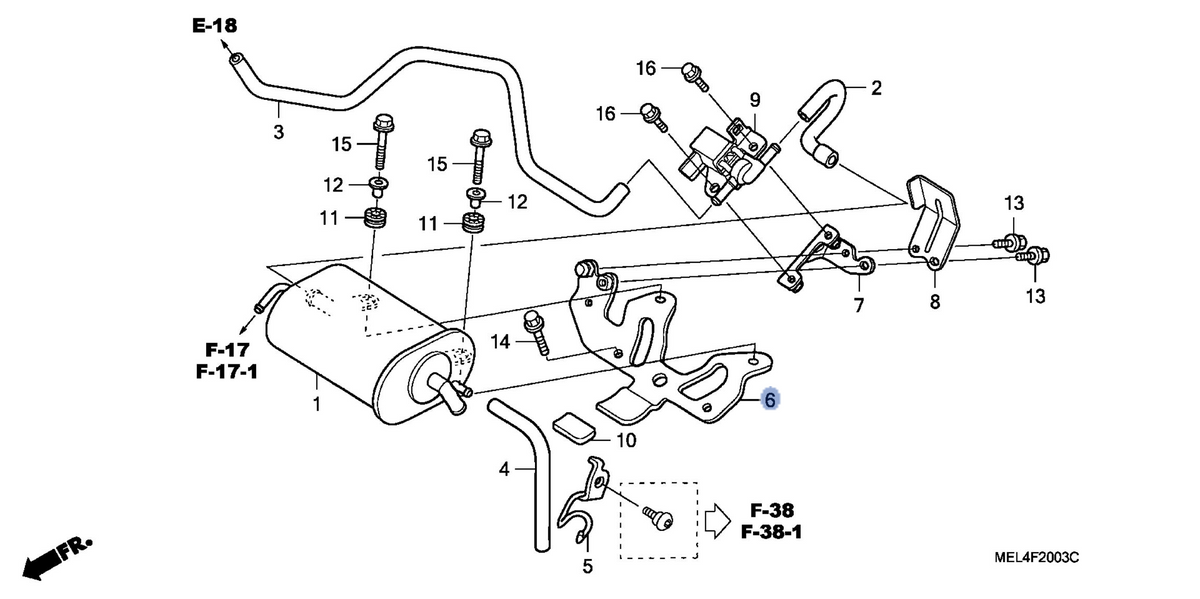 Honda OEM part 17440-MEL-L00