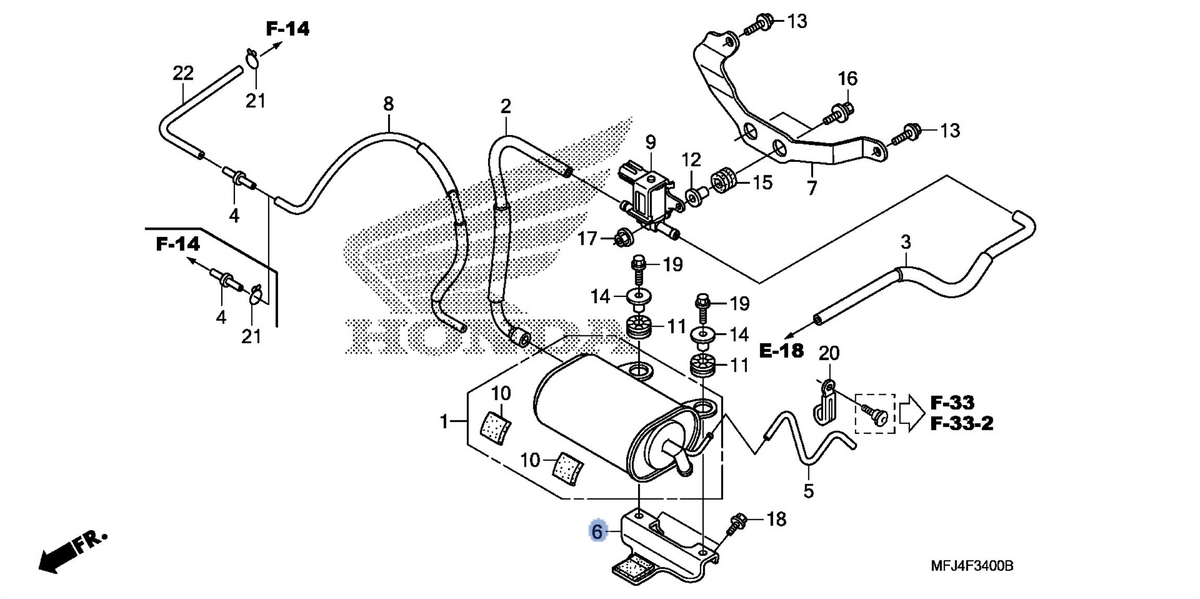Honda OEM part 17440-MFJ-L00