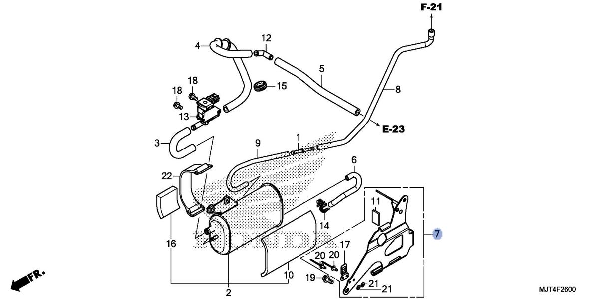 Honda OEM part 17440-MJT-A00