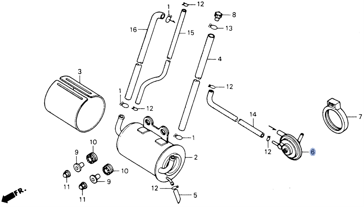 Honda OEM part 17440-MK6-741