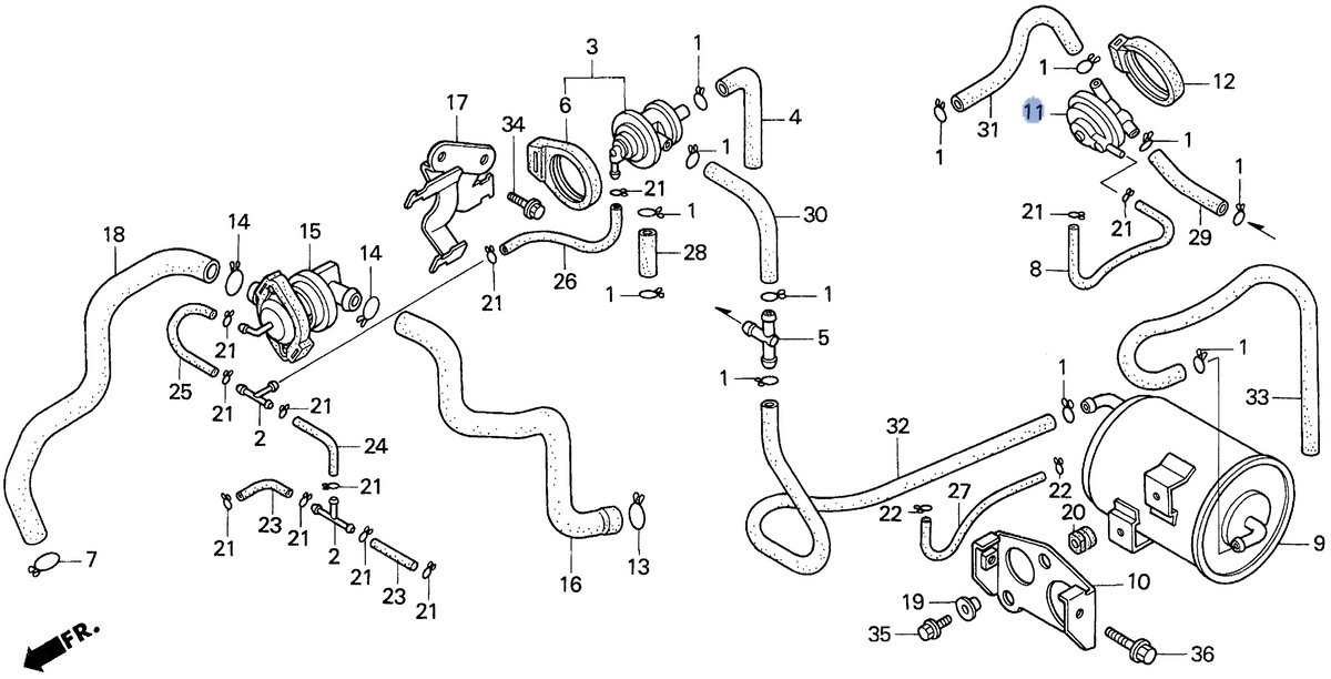 Honda OEM part 17440-MW3-680