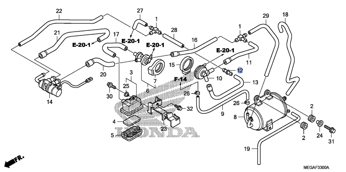 Honda OEM part 17445-MFE-770