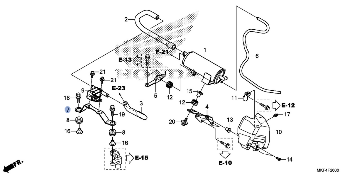 Honda OEM part 17445-MKF-D40