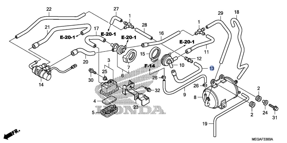 Honda OEM part 17446-MFE-770