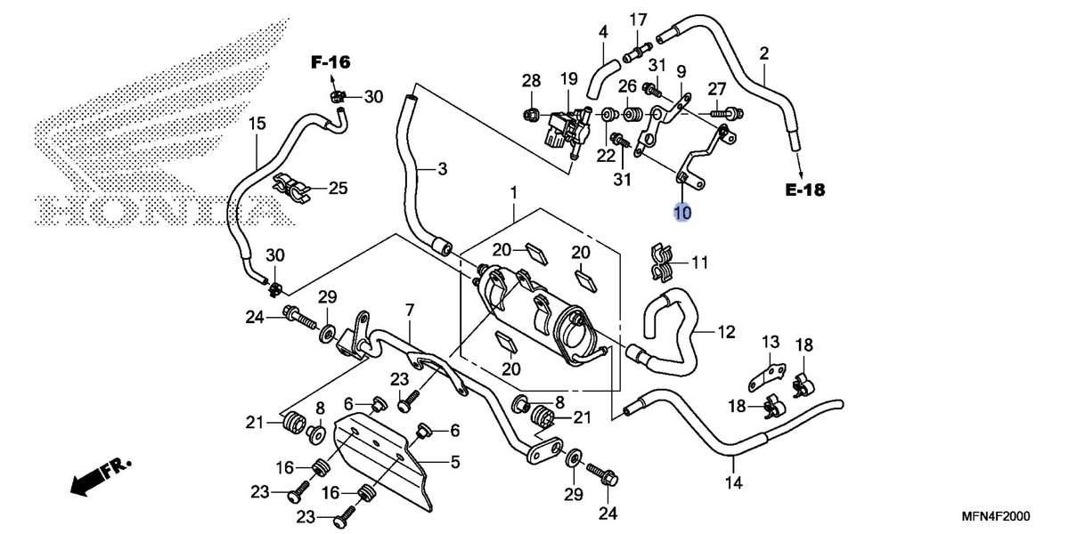 Honda OEM part 17446-MFN-L60