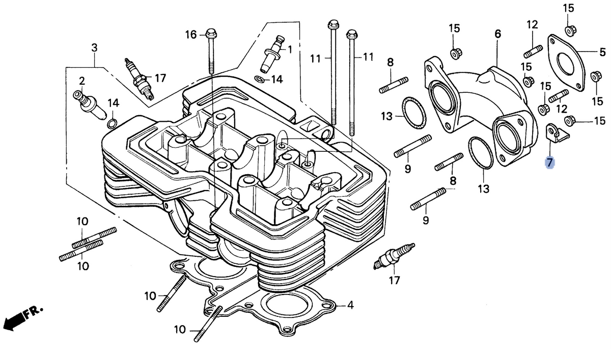 Honda OEM part 17449-KBG-730