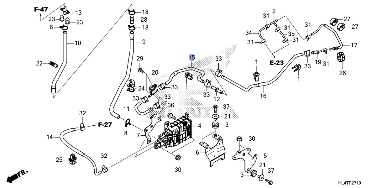 Honda OEM part 17450-HL4-D70