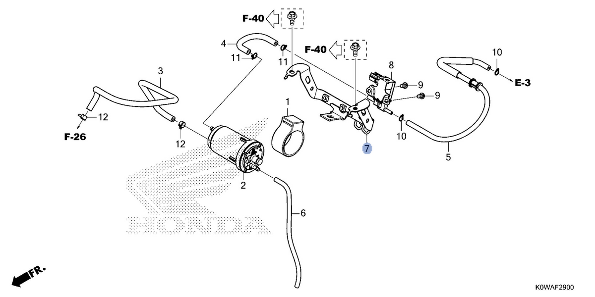 Honda OEM part 17450-K1Z-J10