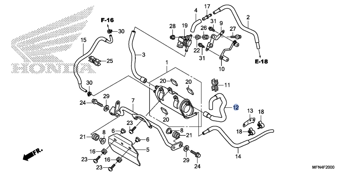 Honda OEM part 17450-MFN-L60