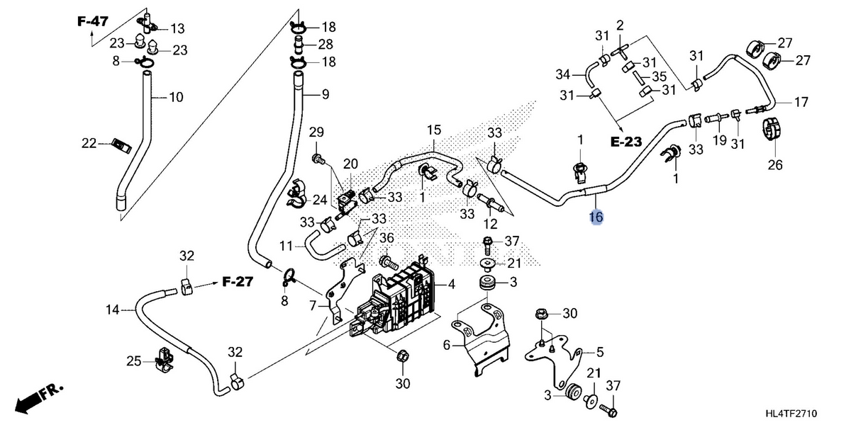 Honda OEM part 17460-HL4-D70
