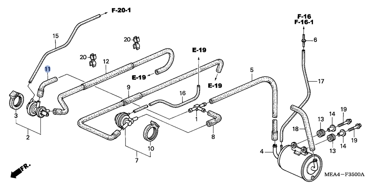 Honda OEM part 17460-MEA-770