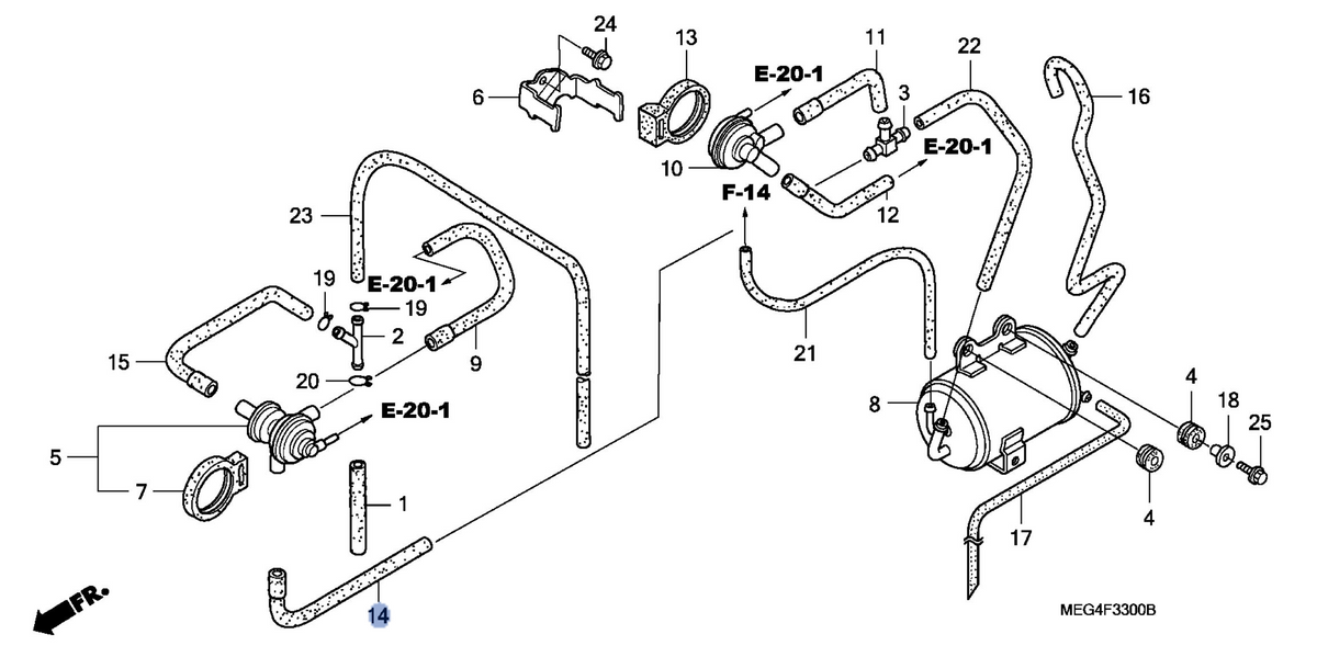 Honda OEM part 17460-MEG-770