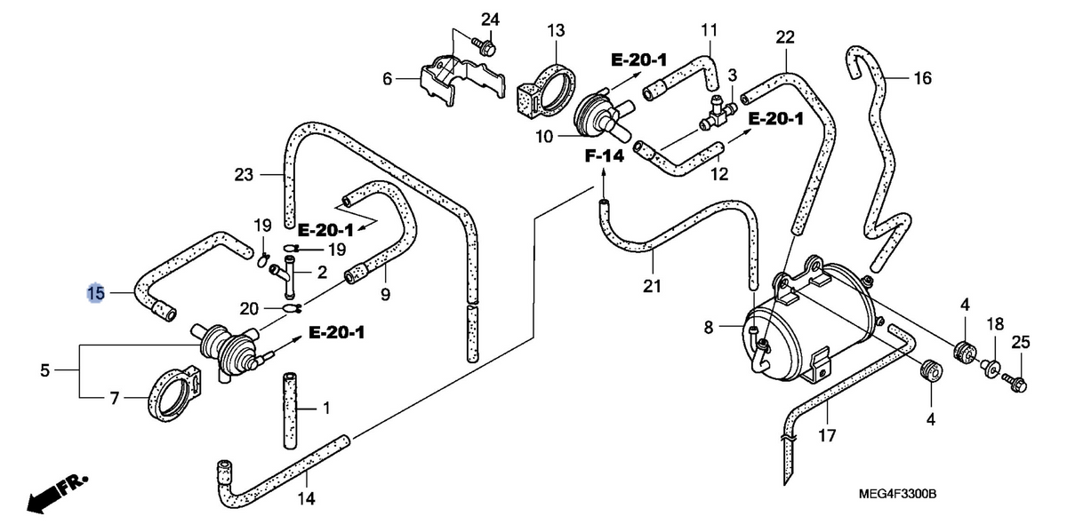 Honda OEM part 17461-MEG-770