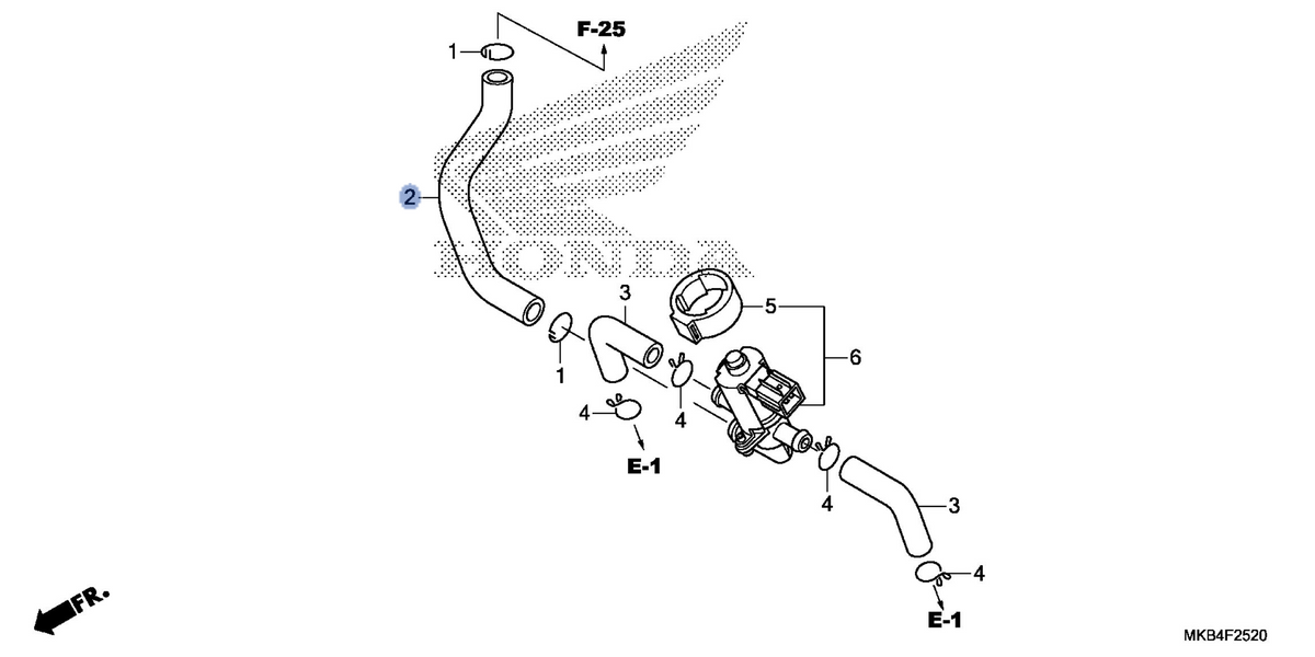 Honda OEM part 17461-MFL-000