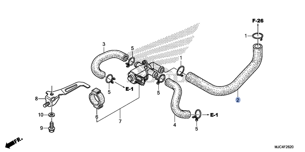 Honda OEM part 17461-MJC-A00