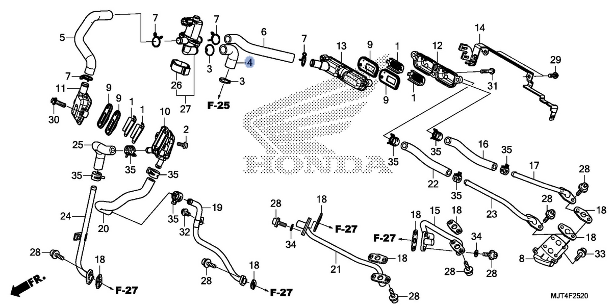 Honda OEM part 17461-MJT-E00