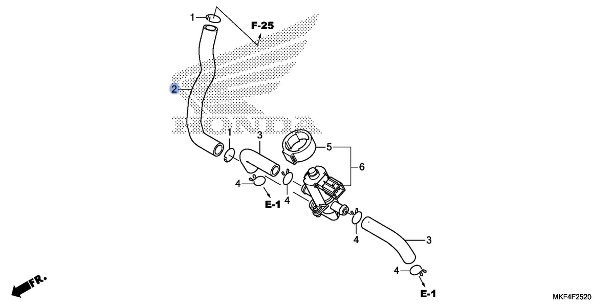 Honda OEM part 17461-MKF-D40