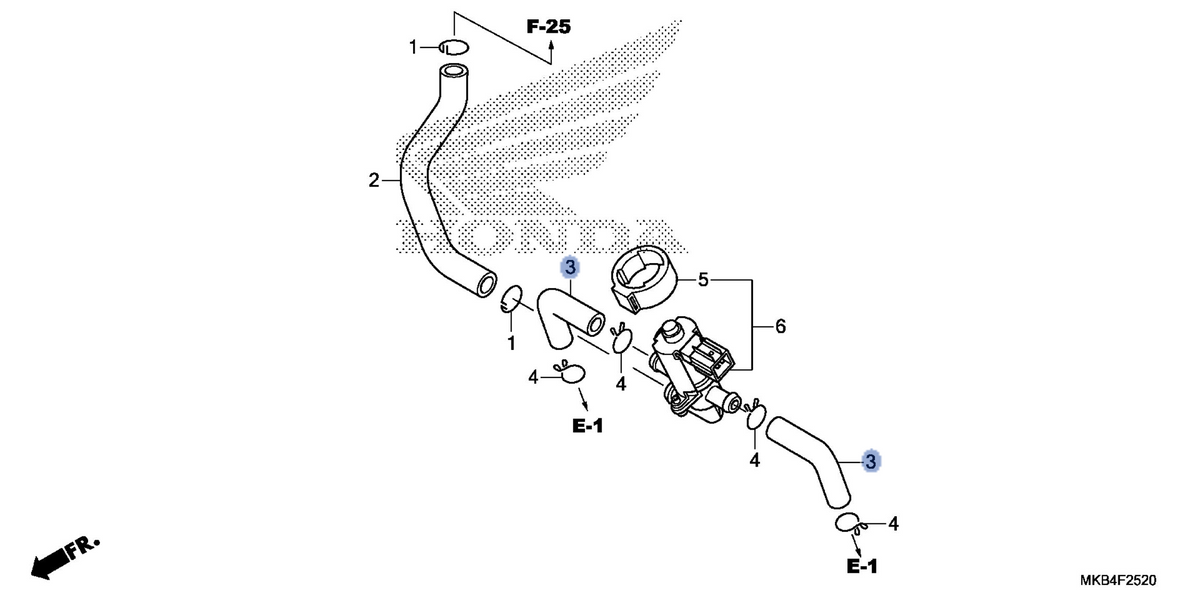 Honda OEM part 17462-MFL-000
