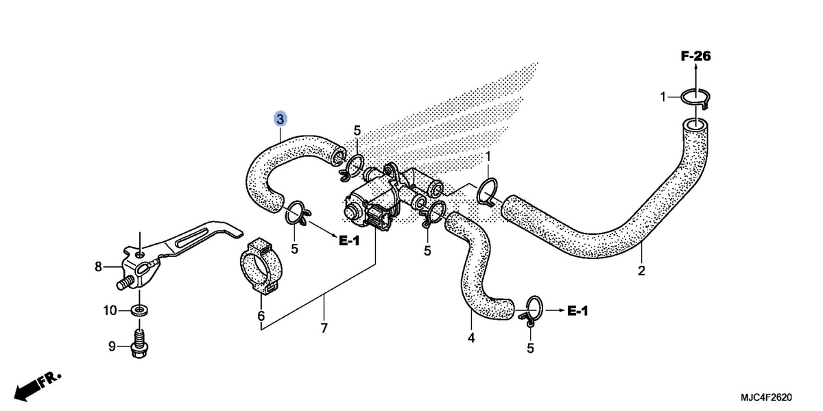 Honda OEM part 17462-MJC-A00
