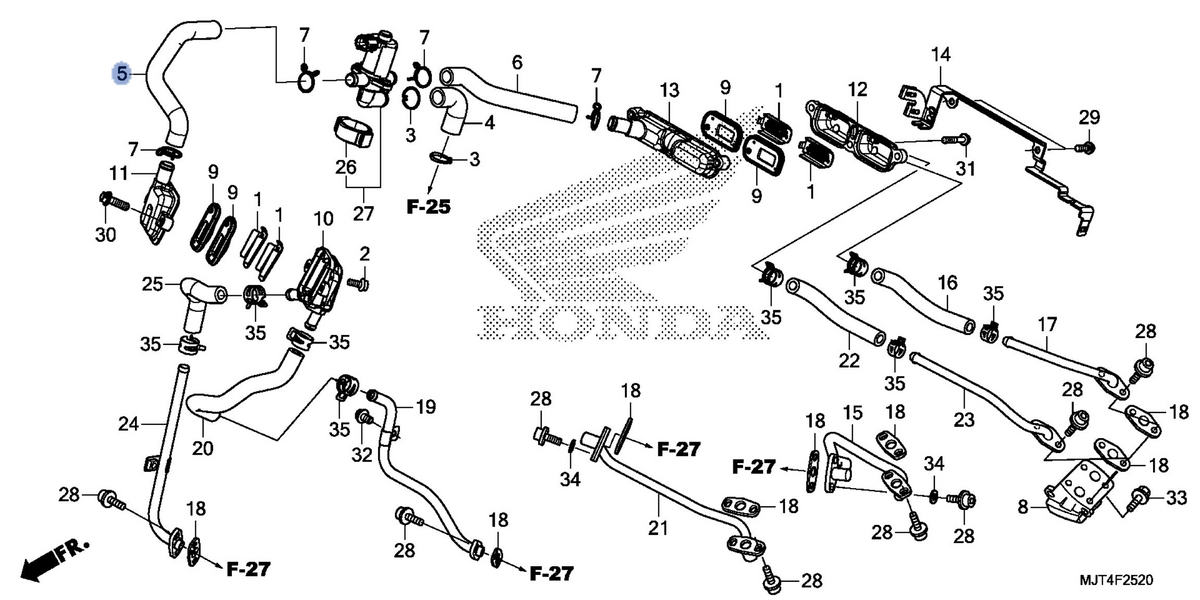 Honda OEM part 17462-MJT-E00