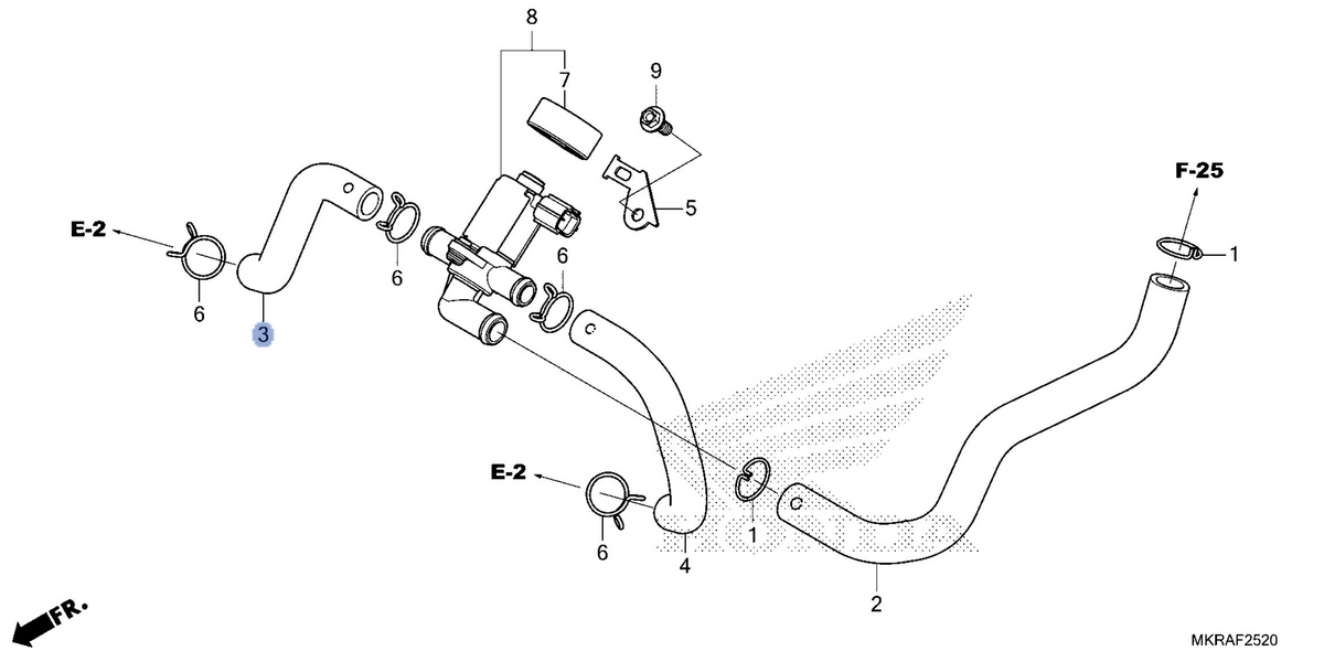 Honda OEM part 17462-MKR-D10