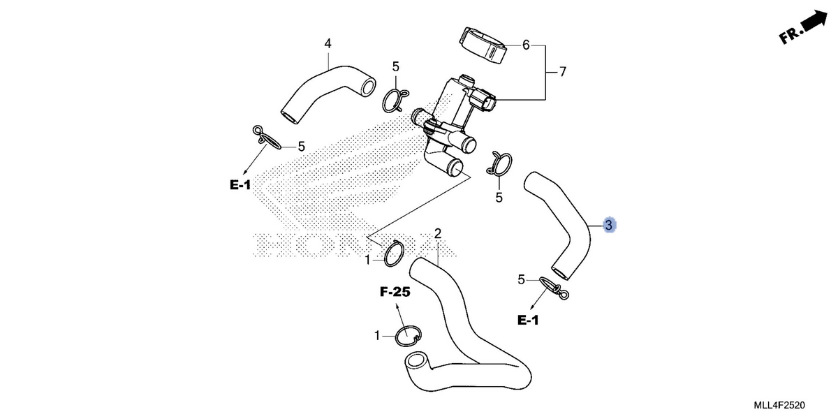 Honda OEM part 17462-MLL-D00